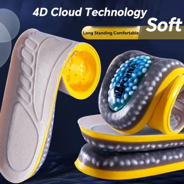 Sport Insoles Arch Support Breathable Technology Design Shock Absorption Shoes Pad Outdoor Running Rzoom Air Cushion Insole - Image 14