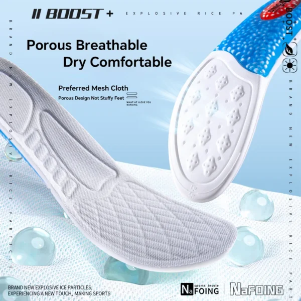 1Pair 4D Cloud Technology Sport Insoles for Shoes Soft High Elasticity PU Air Cushion for Men Women Feet Care Orthopedic Insole - Image 6