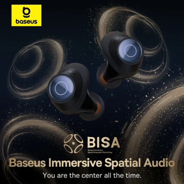 Baseus Bowie MA10 Pro Wireless Earphones 48dB Active Noise Cancellation Bluetooth 5.3 Earbuds 40H Battery Life IPX6 Waterproof - Image 2