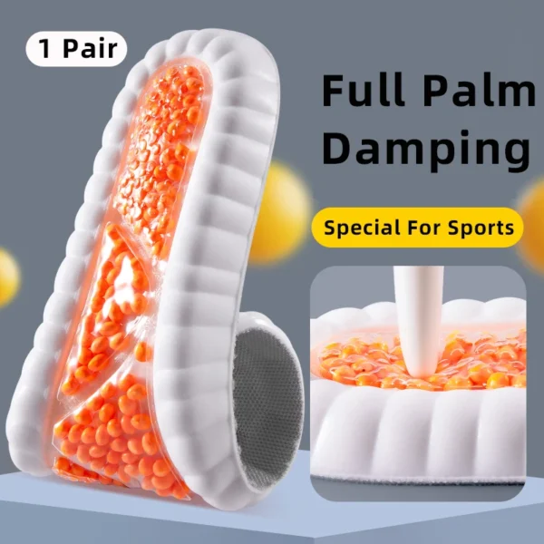 New Sport Latex Insole Cushion Comfortable Plantar Fasciitis Insoles for Feet Man Women Orthopedic Shoe Sole Running Accessories - Image 7
