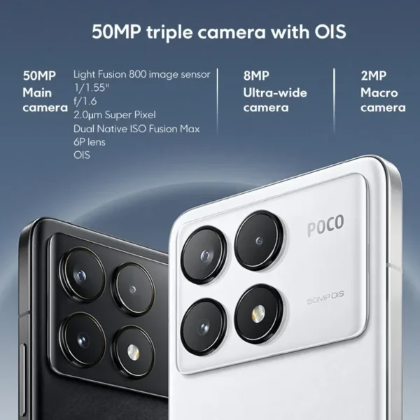 POCO F6 Pro Smartphone Global Version WQHD+ 6.67” 120Hz Flow AMOLED display 120W HyperCharge 5000mAh Battery Snapdragon 8 Gen 2 - Image 4