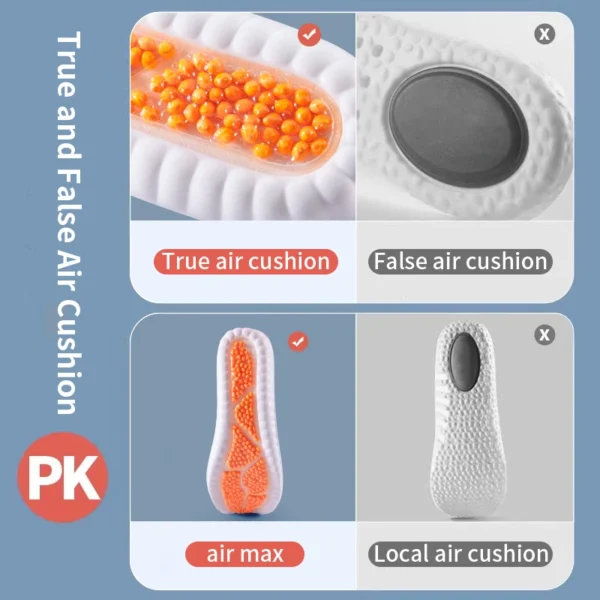 New Sport Latex Insole Cushion Comfortable Plantar Fasciitis Insoles for Feet Man Women Orthopedic Shoe Sole Running Accessories - Image 6