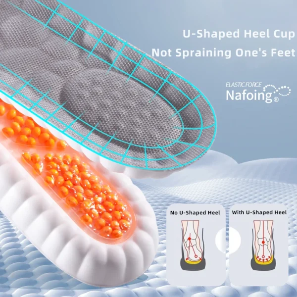 New Sport Latex Insole Cushion Comfortable Plantar Fasciitis Insoles for Feet Man Women Orthopedic Shoe Sole Running Accessories - Image 11