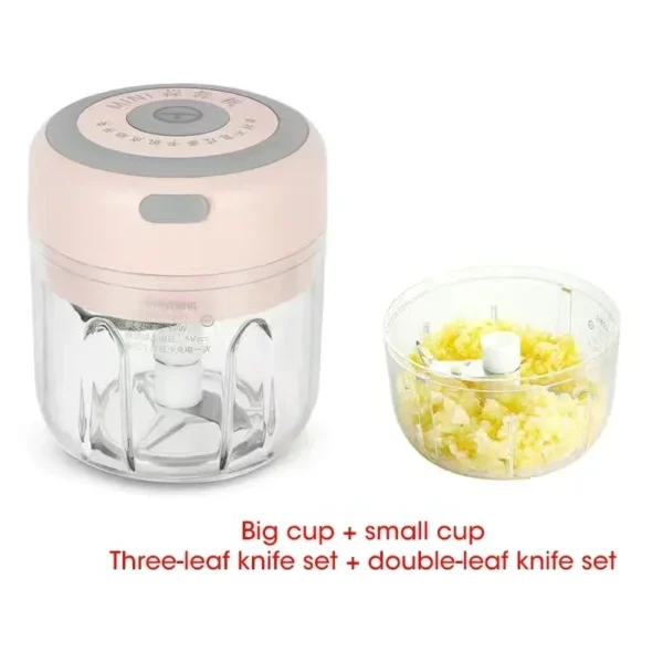Wireless Electric Garlic Masher Machine Meat Grinder Mincer Auxiliary Food Machine 100/250ml Chili Vegetable Crusher Masher - Image 8