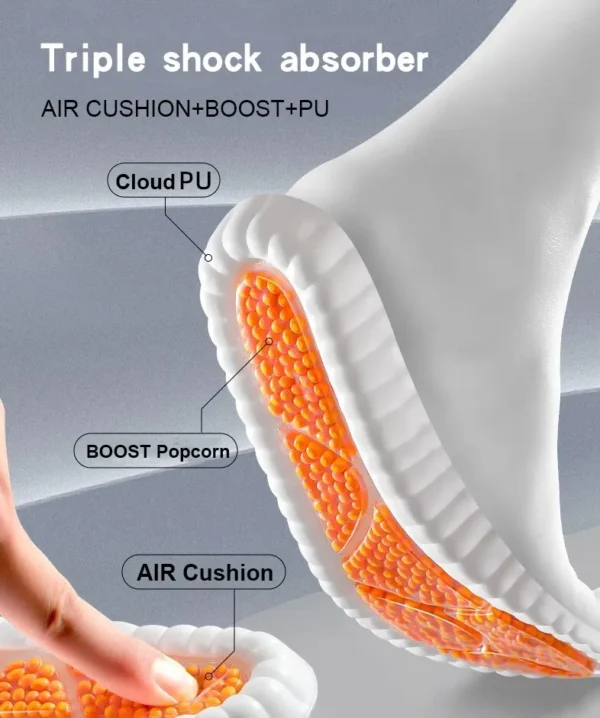 New Sport Latex Insole Cushion Comfortable Plantar Fasciitis Insoles for Feet Man Women Orthopedic Shoe Sole Running Accessories - Image 19