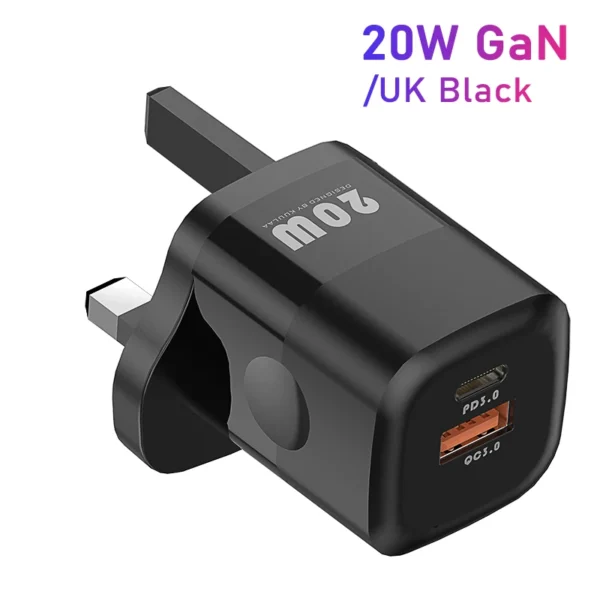 KUULAA 20W GaN USB C Charger Fast Charging Type C PD USB Charger For iPhone 16 15 14 13 Pro Max Samsung S23 Huawei Xiaomi iPad - Image 11