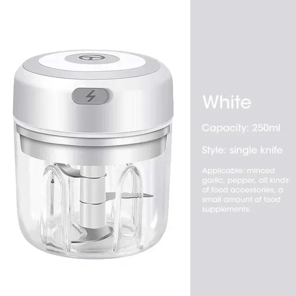 Wireless Electric Garlic Masher Machine Meat Grinder Mincer Auxiliary Food Machine 100/250ml Chili Vegetable Crusher Masher - Image 17