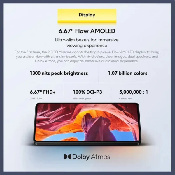 Global Version POCO M6 Pro Helio G99 Ultra 120Hz Flow AMOLED Display 64MP Triple Camera with OIS 5000mAh 67W Turbo Charging - Image 3