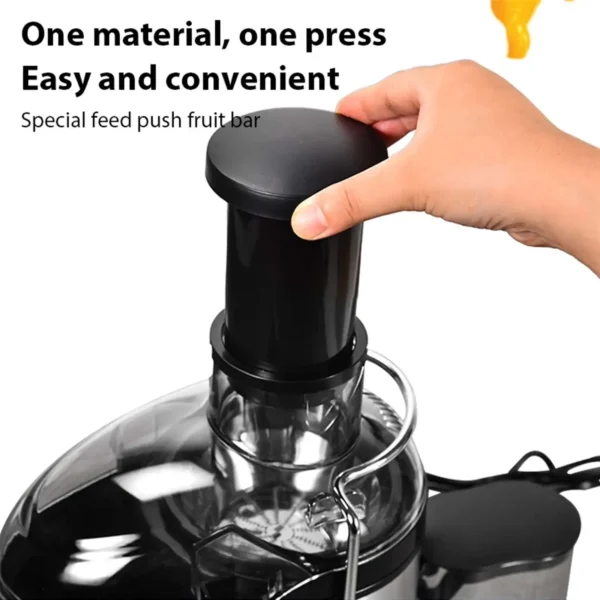 Espremedor de frutas 800w, máquina para extrator de frutas inteiras com 2 velocidades - Image 6