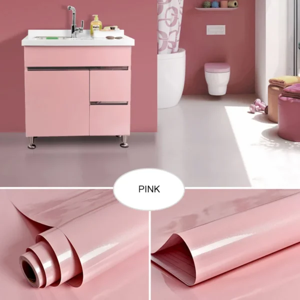 Filme decorativo pvc auto adesivo de parede móveis renovação adesivos armário cozinha à prova - Image 28