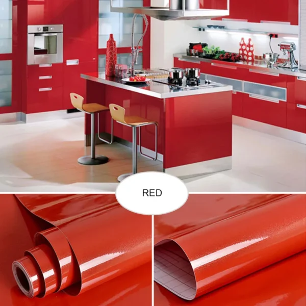 Filme decorativo pvc auto adesivo de parede móveis renovação adesivos armário cozinha à prova - Image 23