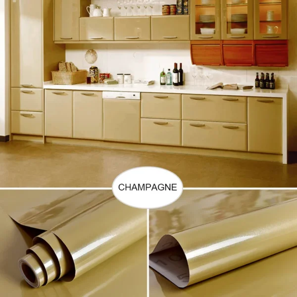 Filme decorativo pvc auto adesivo de parede móveis renovação adesivos armário cozinha à prova - Image 24