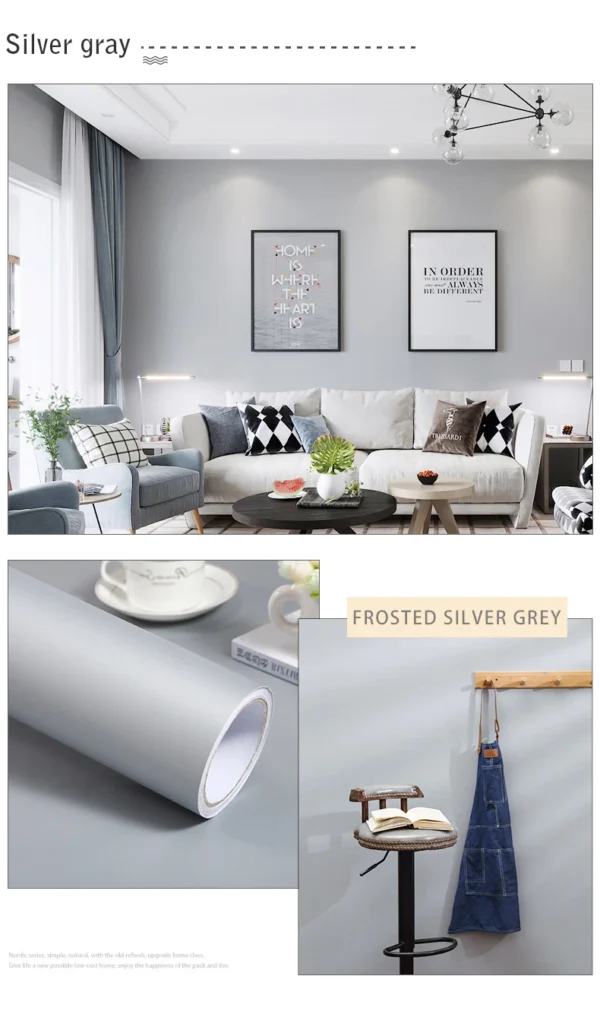 Filme decorativo pvc auto adesivo de parede móveis renovação adesivos armário cozinha à prova - Image 70
