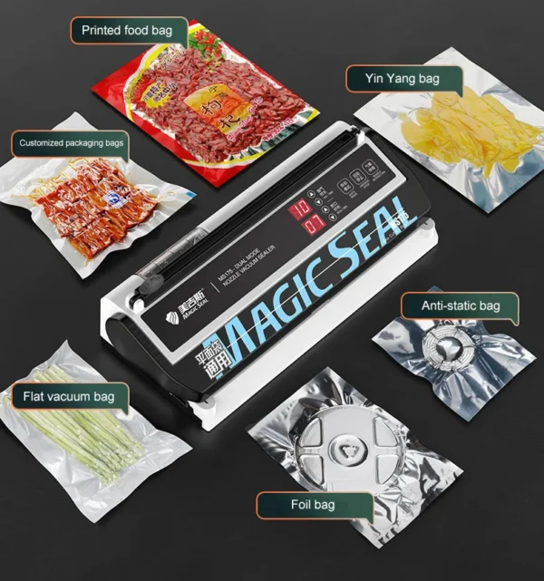 Senior Electric Vacuum Sealer Packaging Machine For Home Kitchen For Sealing Fresh Packaging Machine For Food Preservation MS175 - Image 13