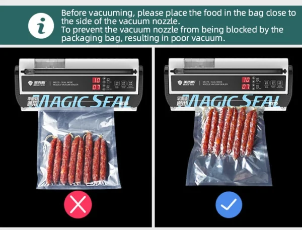 Senior Electric Vacuum Sealer Packaging Machine For Home Kitchen For Sealing Fresh Packaging Machine For Food Preservation MS175 - Image 9