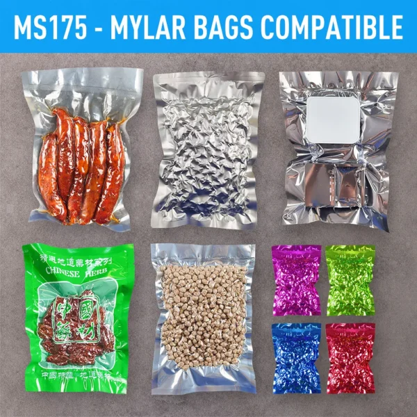 Senior Electric Vacuum Sealer Packaging Machine For Home Kitchen For Sealing Fresh Packaging Machine For Food Preservation MS175 - Image 2