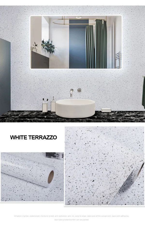 Filme decorativo pvc auto adesivo de parede móveis renovação adesivos armário cozinha à prova - Image 59