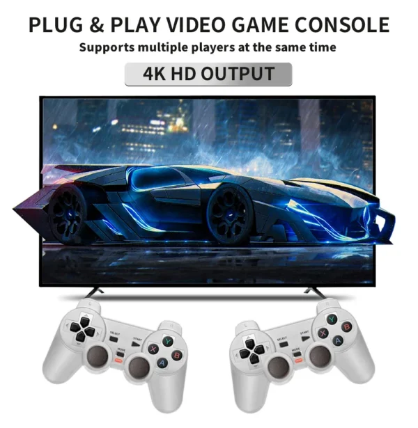 Y6 console de videogame retrô 4k hd tv, controle sem fio 2.4g, portátil, retrô, console de jogos portátil, 64/128g, presente - Image 13