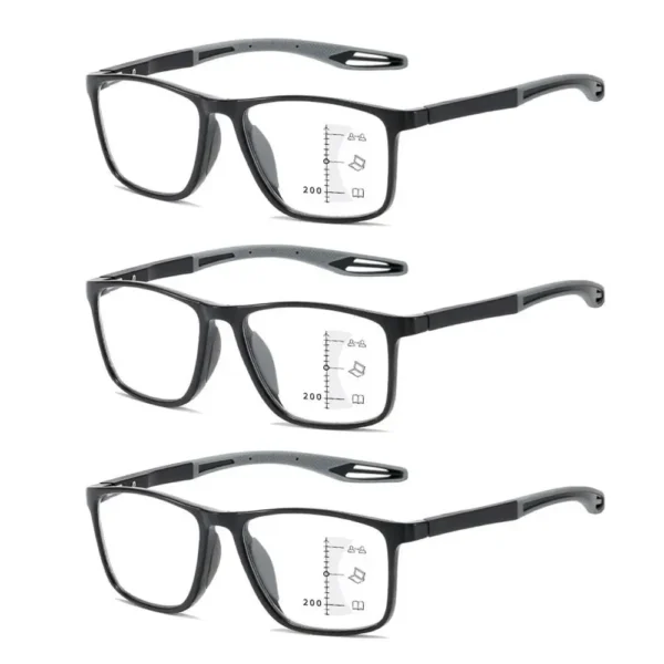 Multifocal Progressive Reading Glasses TR90 Frame Men Women Anti-blue Light Sports Eyeglasses Ultralight Bifocal Presbyopia - Image 17