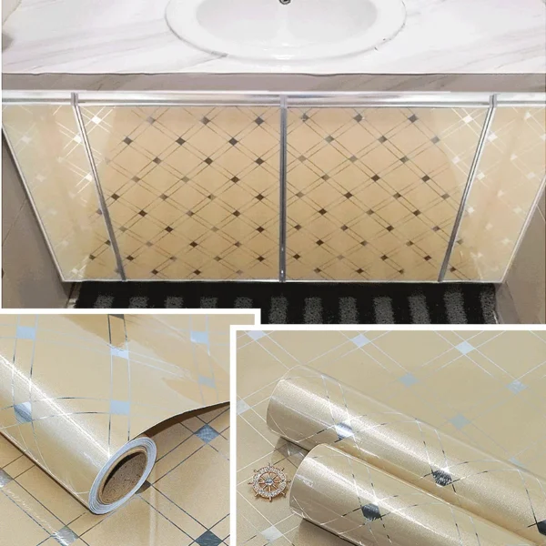 Filme decorativo pvc auto adesivo de parede móveis renovação adesivos armário cozinha à prova - Image 45