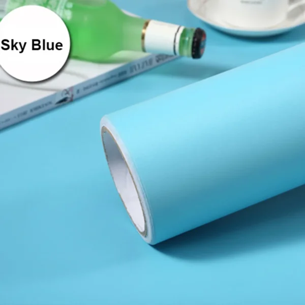 Filme decorativo pvc auto adesivo de parede móveis renovação adesivos armário cozinha à prova - Image 13