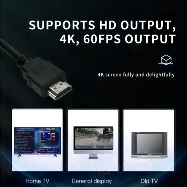 Y6 console de videogame retrô 4k hd tv, controle sem fio 2.4g, portátil, retrô, console de jogos portátil, 64/128g, presente - Image 3