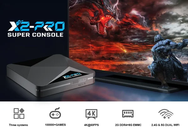 Super Console X2 Pro Retro Video Game Console with 100000+ Games for MAME/ARCADE/Sega Saturn/DC Retro Game Console 4K HD - Image 10