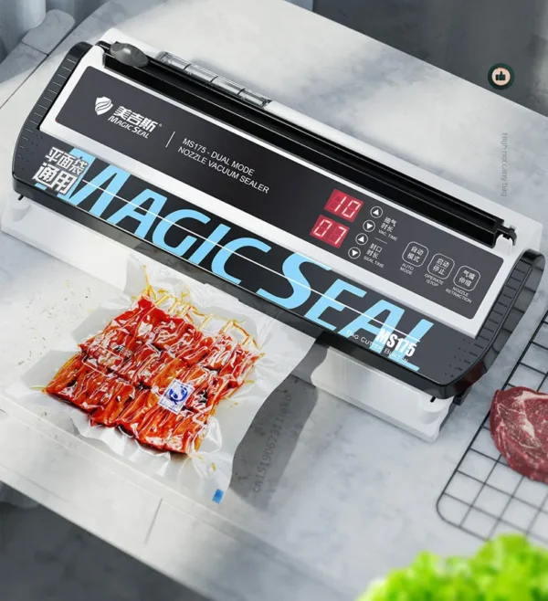 Senior Electric Vacuum Sealer Packaging Machine For Home Kitchen For Sealing Fresh Packaging Machine For Food Preservation MS175 - Image 10