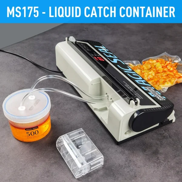 Senior Electric Vacuum Sealer Packaging Machine For Home Kitchen For Sealing Fresh Packaging Machine For Food Preservation MS175 - Image 5