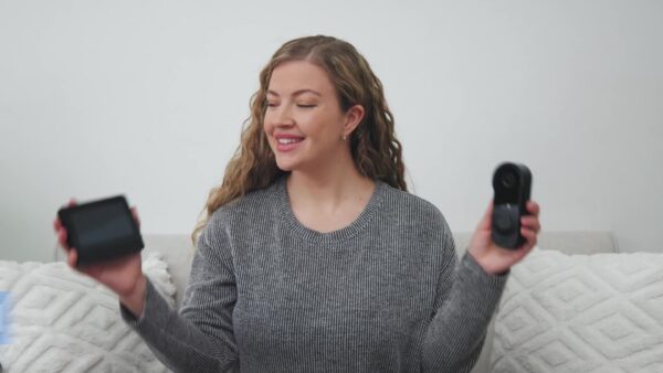 1 conjunto de campainha de vídeo sem fio SELFIECOM X8 com tela de 10,92 cm -, câmera HD 480P, recarregável por USB, áudio bidirecional, durável, fácil instalação para segurança interna, campainha sem fio | Design preto elegante | Campainha à prova d'água - Image 12